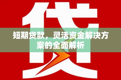 盖州短期贷款，灵活资金解决方案的全面解析
