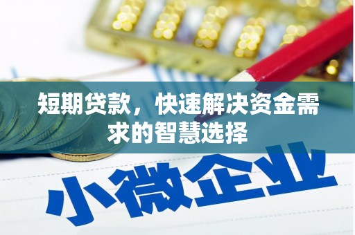 南华短期贷款，快速解决资金需求的智慧选择
