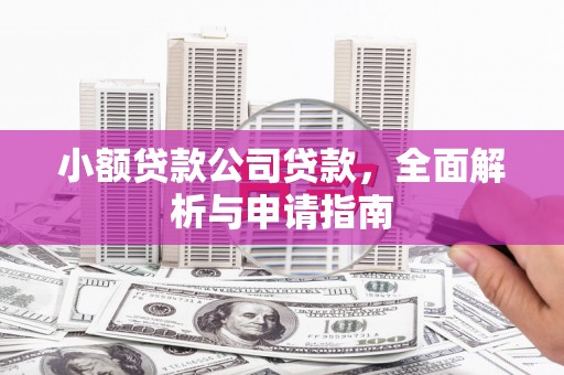 麻山小额贷款公司贷款，全面解析与申请指南
