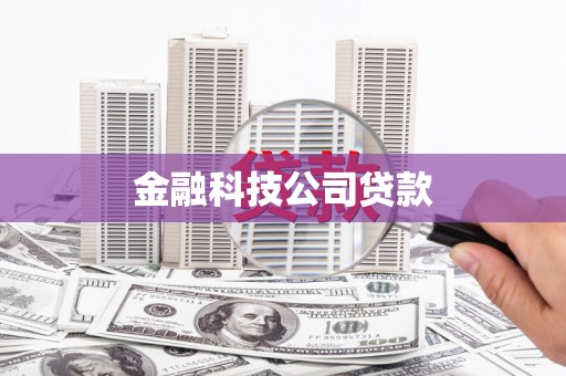 静海金融科技公司贷款