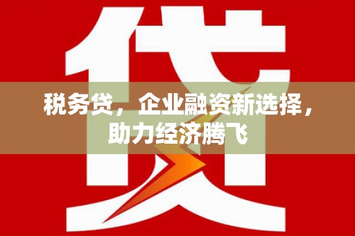 旗津税务贷，企业融资新选择，助力经济腾飞