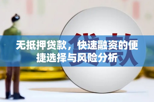 武胜无抵押贷款，快速融资的便捷选择与风险分析