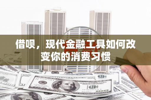 中阳借呗，现代金融工具如何改变你的消费习惯