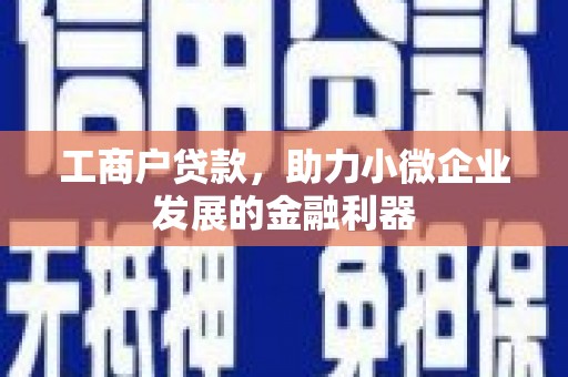 浉河工商户贷款，助力小微企业发展的金融利器