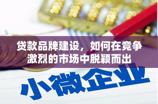 琼结贷款品牌建设，如何在竞争激烈的市场中脱颖而出