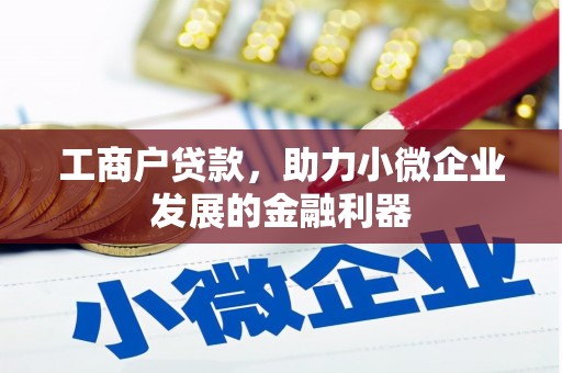 嘉禾工商户贷款，助力小微企业发展的金融利器
