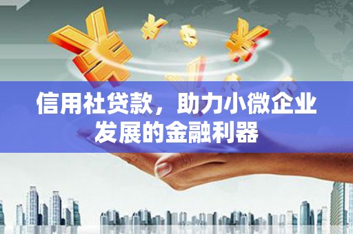 扶余信用社贷款，助力小微企业发展的金融利器