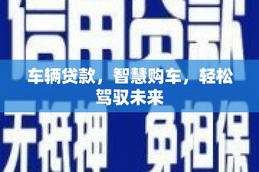 外埔车辆贷款，智慧购车，轻松驾驭未来