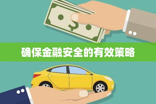 武平确保金融安全的有效策略